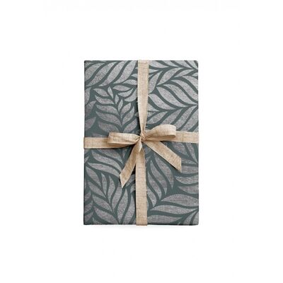 WRAPPING PAPER "SILVER LEAVES", Packungen a 2 Blatt