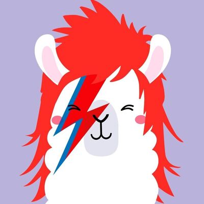 Cartolina David Bowie Ziggy Startdust lama