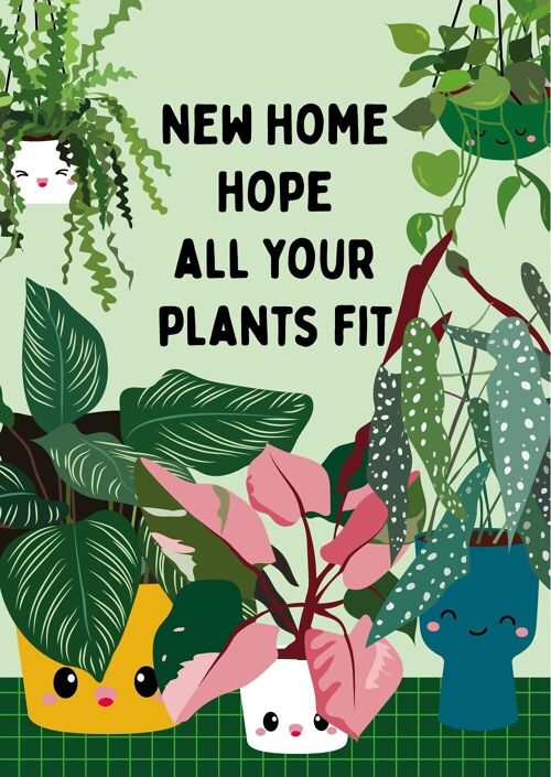 Postcard Plants New Home