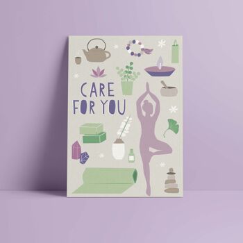 Carte postale // Prends soin de toi