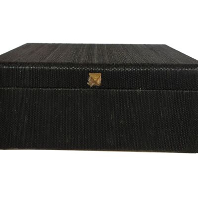 LG Deko-Box mit rundem Rand in Schwarz