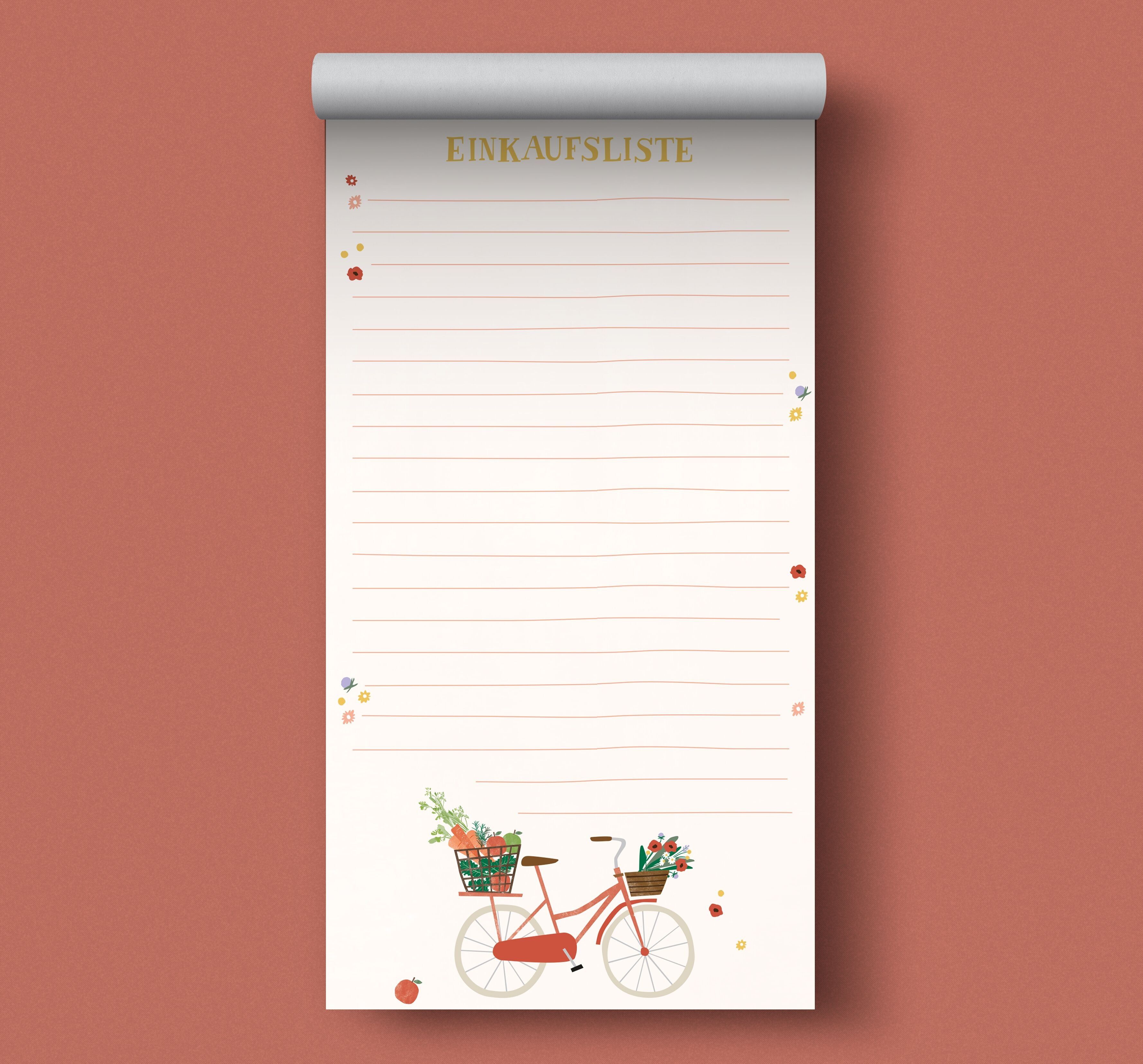 Notepad DIN long // Bicycle