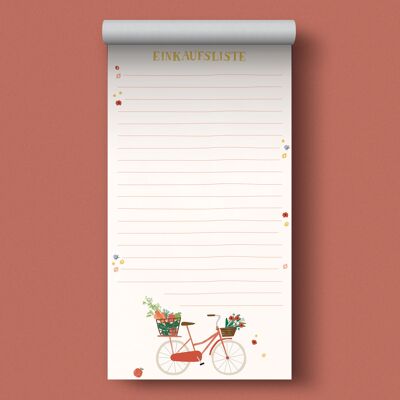 Notepad DIN long // Bicycle