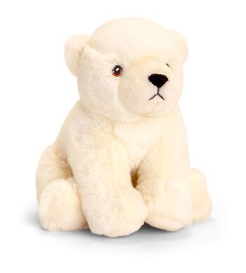 Peluche Ours polaire 18cm - KEELECO 1