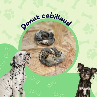 Donuts Peau Cabillaud / Friandise chien