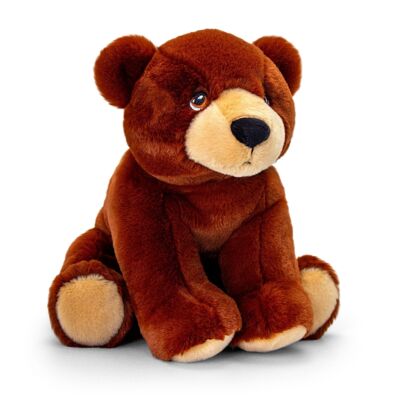 Peluche orso bruno 18cm - KEELECO