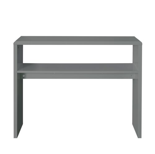 High Gloss Compact Console Table in Grey