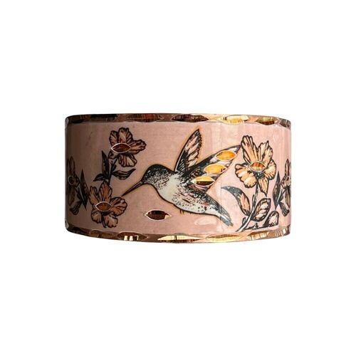 Copper & Silvertone Hummingbird Cuff