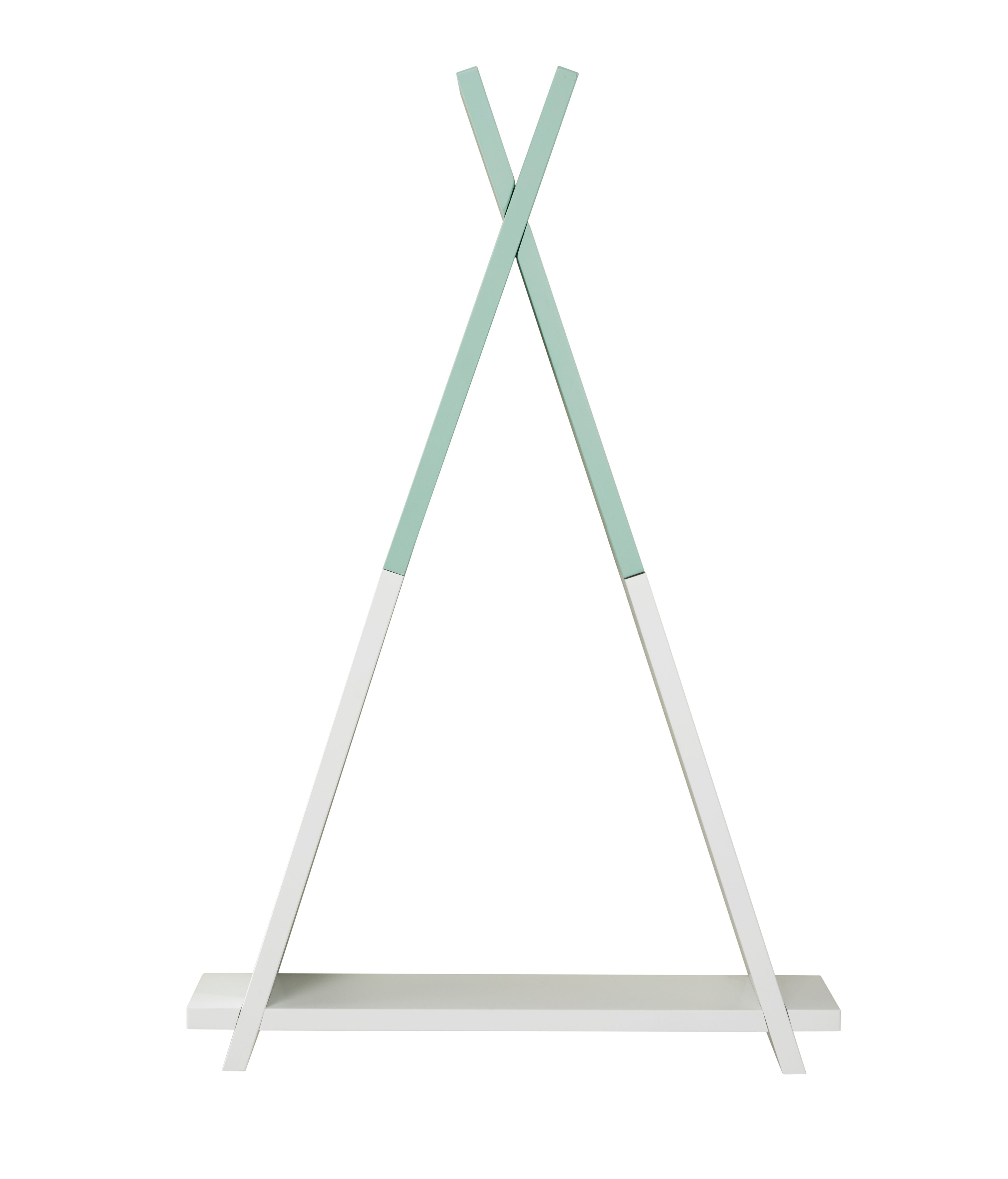 Estantería de pared Tipi de un solo nivel en verde