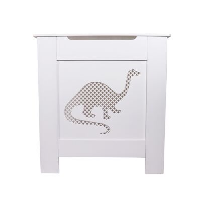 Dino Mesh Cut-out Radiator Cover in White