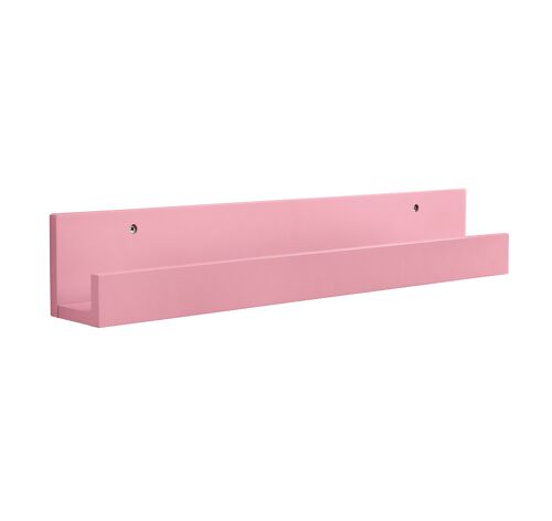 Set of 2 Pre-Assembled Wall Mounted Shelves in Pink