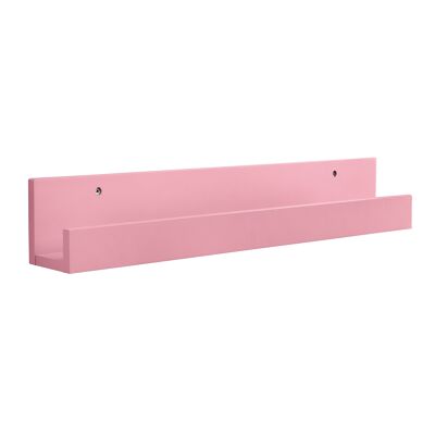 Set of 2 Pre-Assembled Wall Mounted Shelves in Pink