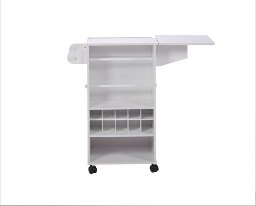 Medium Extendable Craft Storage Table Desk in White