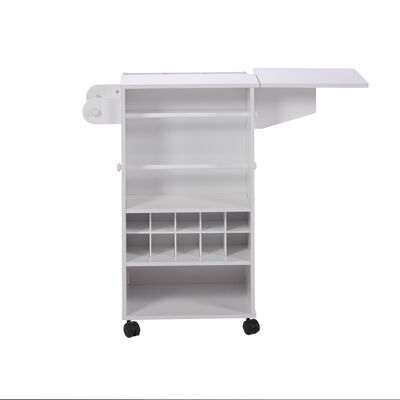 Medium Extendable Craft Storage Table Desk in White