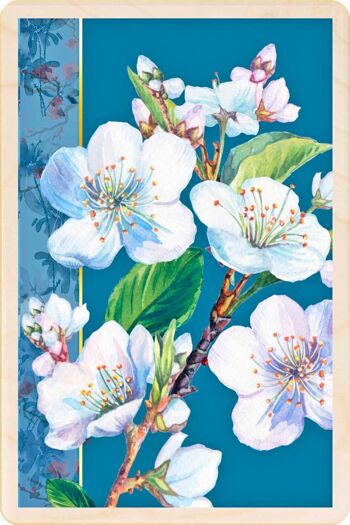 Carte postale en bois BLOSSOM FLOWERS Card 1