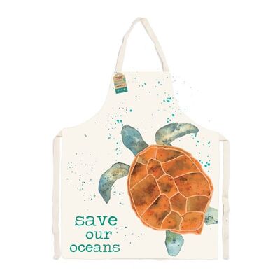 Schildkrötenschürze – 100 % recycelte Baumwolle