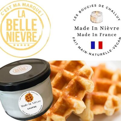 "WAFFLE" CANDLE MADE IN NIEVRE