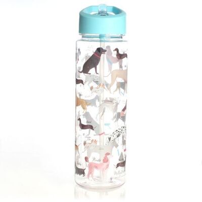 Debonair Dogs Clear Water Bottle