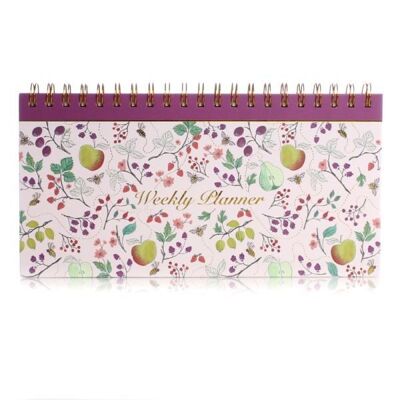 Agenda hebdomadaire à spirales British Fruits