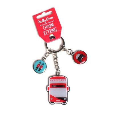 London Adventures Charm Keyring