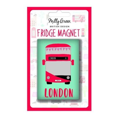 London Adventures Bus Magnet