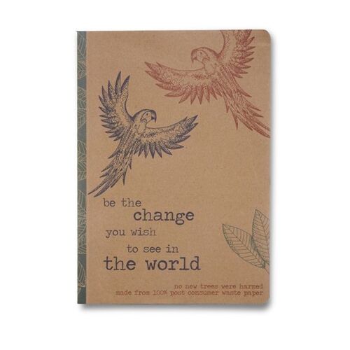 Rainforest Notebook A5 - Recycled Kraft Paper