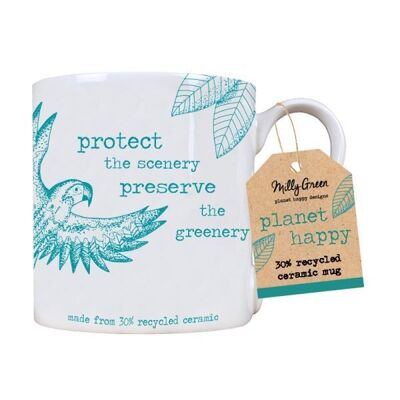 Rainforest 14oz Mug - 30% Recycled Ceramic