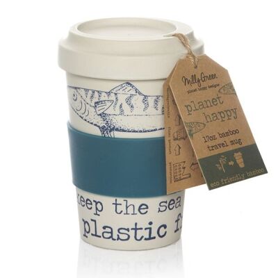 Ocean Eco-friendly 17oz Travel Mug - Bamboo