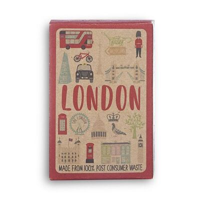 Carte da gioco London Adventures - Carta Kraft riciclata