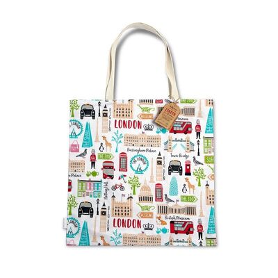Shopper London Adventures - 100% cotone riciclato