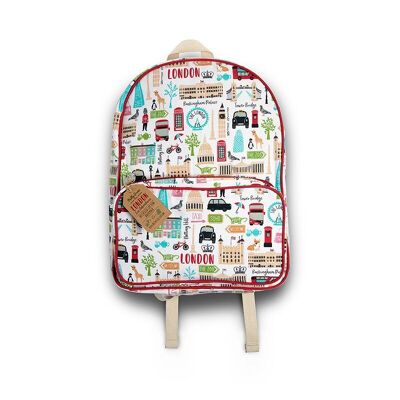 London Adventures Backpack - 100% Recycled Cotton