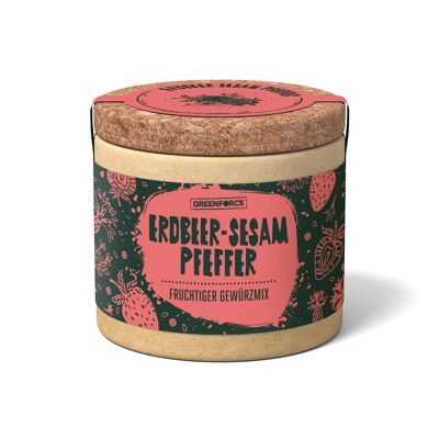 Pepe al sesamo fragola | Miscela di spezie naturali al 100% con fragole essiccate | perfetto per piatti sostanziosi