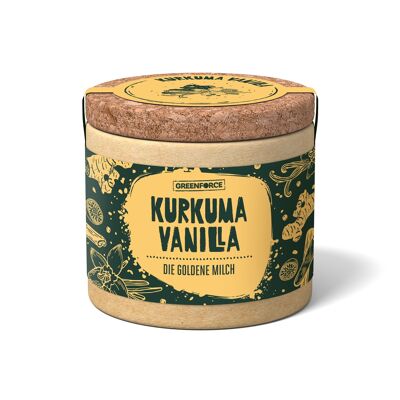 Curcuma Vanille Épice 70g | Mélange d'épices 100% naturel pour Golden Milk | convient également aux végétaliens et végétariens