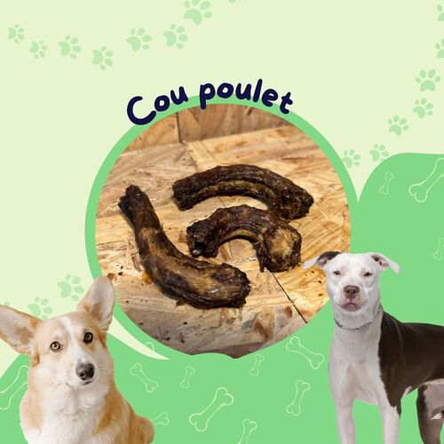 Cou Poulet (Sachet 1kg) / Friandise chien