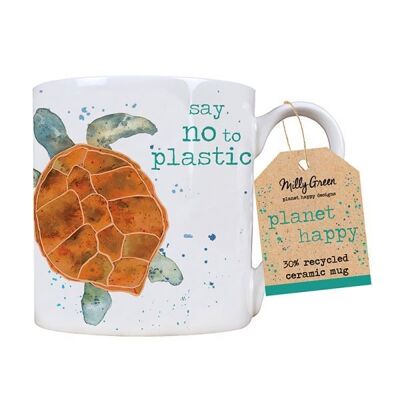 Tasse „Schildkröte“ 14oz – 30 % recycelte Keramik