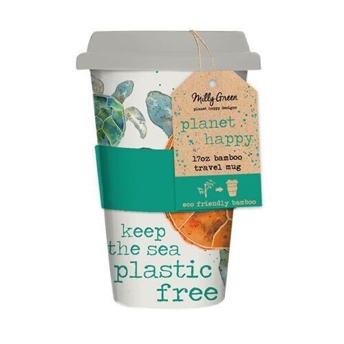 Turtle Travel Mug 17oz -  Eco Bamboo