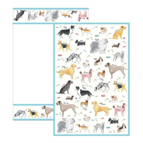 Debonair Dogs Tea Towels Set of 2 - 100% Recycled Cotton