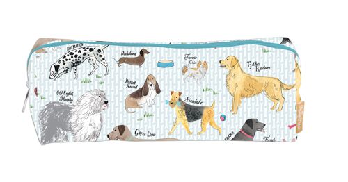 Debonair Dogs Pencil Case - 100% Recycled Cotton