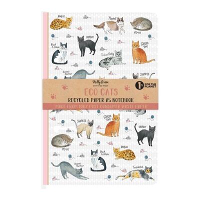 Quaderno Curious Cats A5 Softbound - Carta riciclata