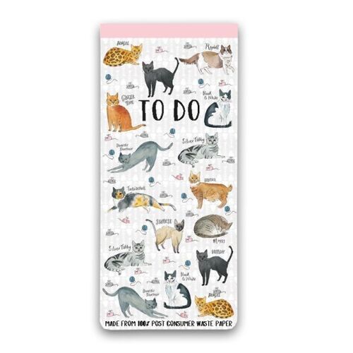 Curious Cats To Do List - Recycled Paper