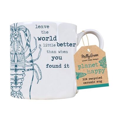 Taza Langosta 14oz - 30% Cerámica Reciclada