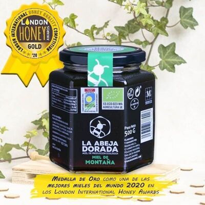 La Abeja Dorada Organic Raw Honey, Mountain, Award-Winning, 500 g