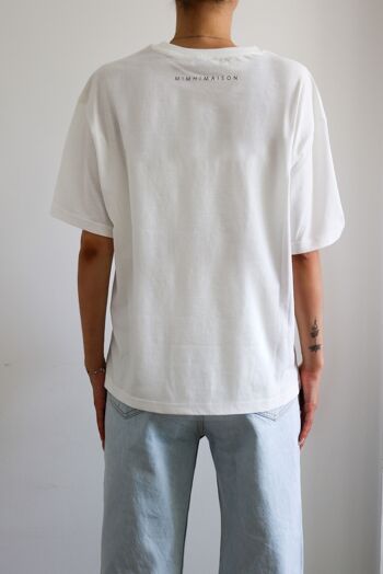 T-shirt blanc oversize 2