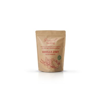 Multi-component protein powder vegan - vanilla cinnamon