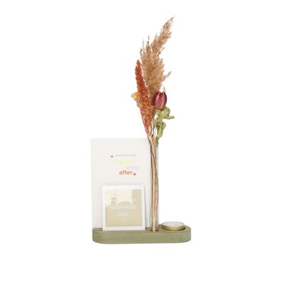 Holder for cards, candle and vase