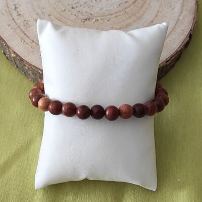 elastic bracelet wooden beads 8mm