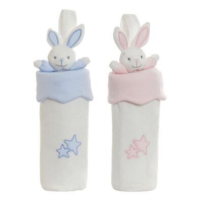 POLYESTER BABY BOTTLE HOLDER 9X10X30 BUNNY 2 ASSORTMENTS. BE199545