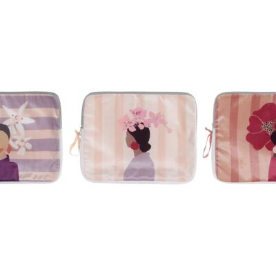 FUNDA IPAD VELVET POLIESTER 36X2X28 WOMEN 3 SURT. BO176005