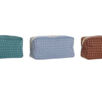 TROUSSE DE TOILETTE COTON POLYESTER 30X10X15 3 ASSORTIMENTS. BO192374