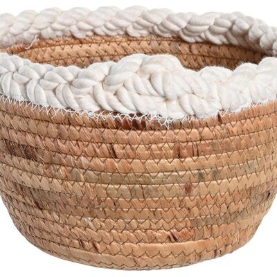 CENTER TABLE SEAGRASS ROPE 24X24X15 NATURAL BD205050